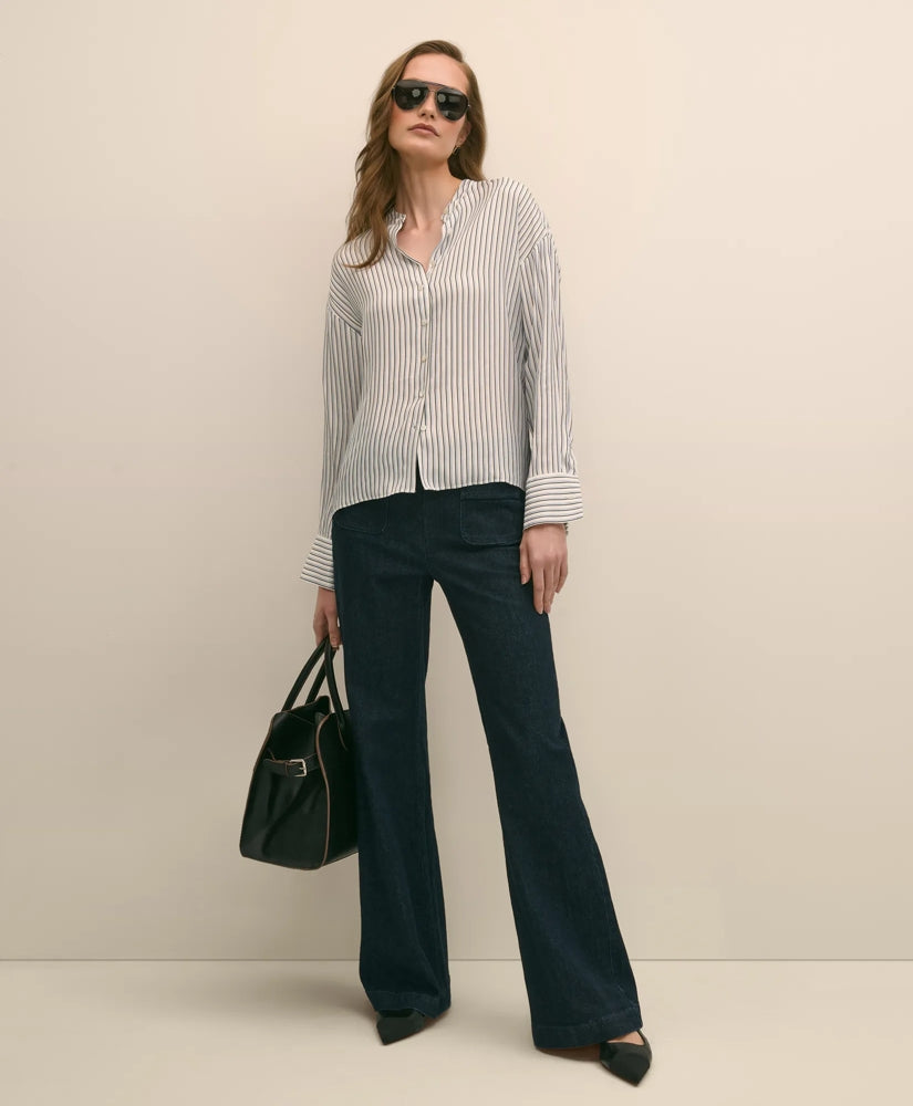 Drapey Thin Stripe Shirt | Brooks Brothers for sale