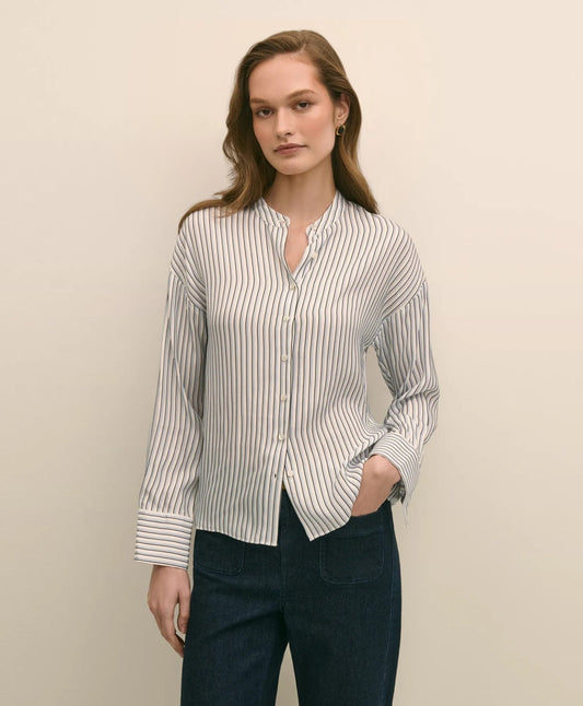 Drapey Thin Stripe Shirt | Brooks Brothers for sale