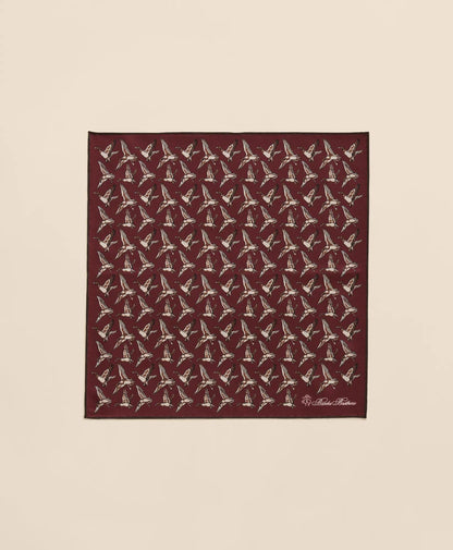 Duck Motif Silk Pocket Square | Brooks Brothers on sale
