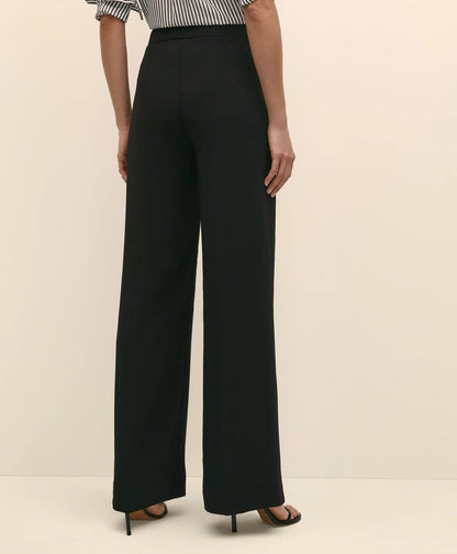 Easy Fit, Elastic Back Crepe Wide-Leg Pants | Brooks Brothers for sale