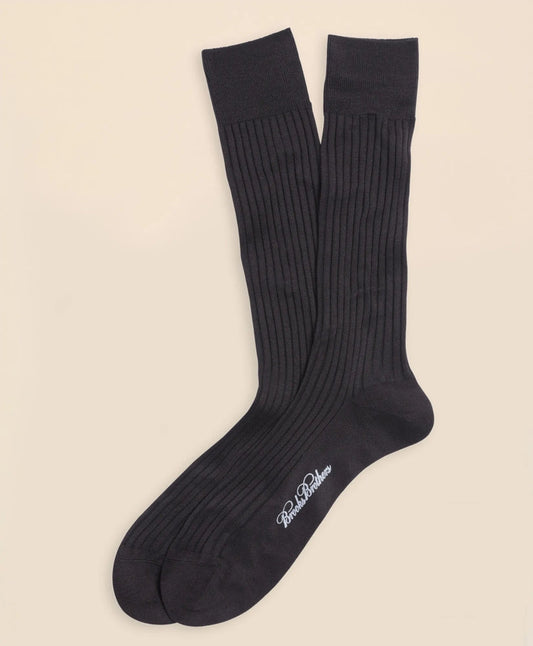 Egyptian Cotton Ribbed Crew Socks | Brooks Brothers on sale - US 6601