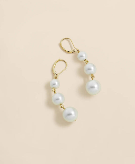 Faux-Pearl Drop Earrings | Brooks Brothers online shop