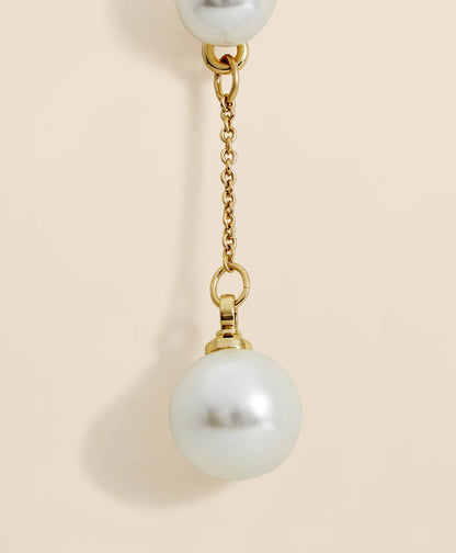 Faux-Pearl-Drop Fine-Chain Earrings | Brooks Brothers for sale