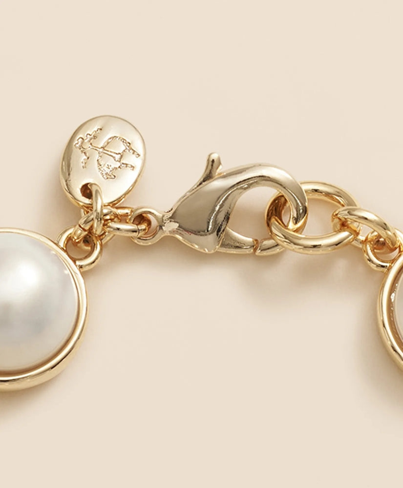 Faux-Pearl Gold-Plated Bracelet | Brooks Brothers online shop