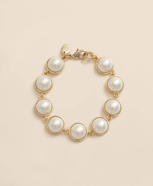 Faux-Pearl Gold-Plated Bracelet | Brooks Brothers online shop