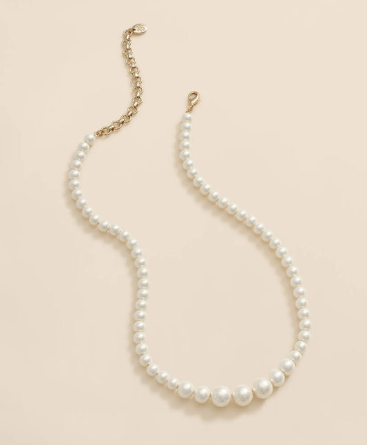 Faux-Pearl Gold-Plated Necklace | Brooks Brothers sale