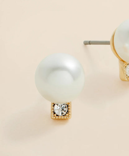Faux Pearl Stud Earrings | Brooks Brothers sale