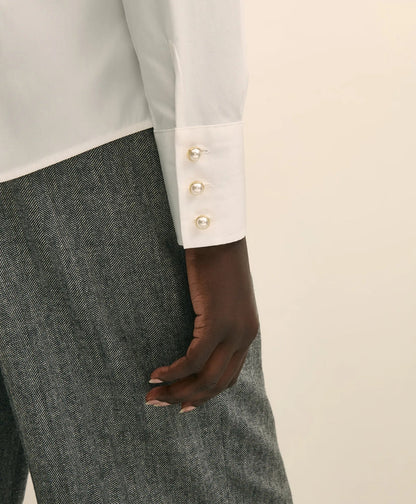 Fitted Supima® Cotton Open Notch Collar, Dress Shirt | Brooks Brothers sale