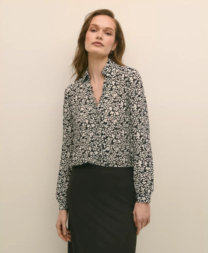 Floral Crepe Blouse | Brooks Brothers online