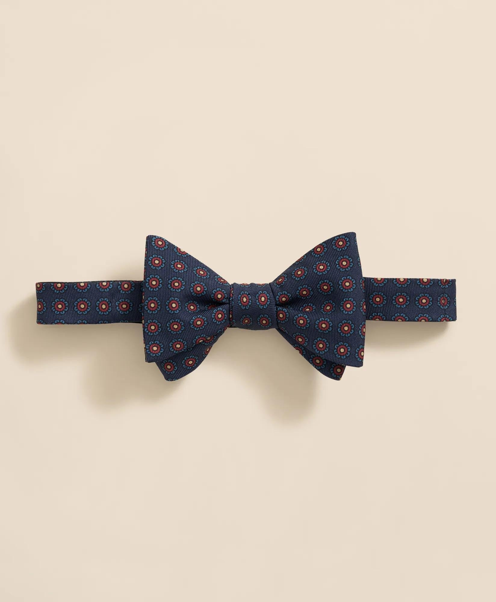 Floral Motif Silk Bow Tie | Brooks Brothers discount