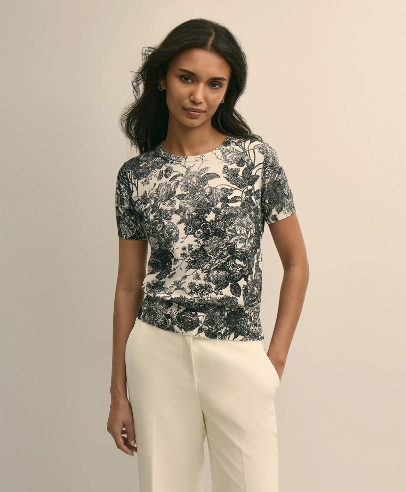 Floral Print Cotton Shell | Brooks Brothers for sale