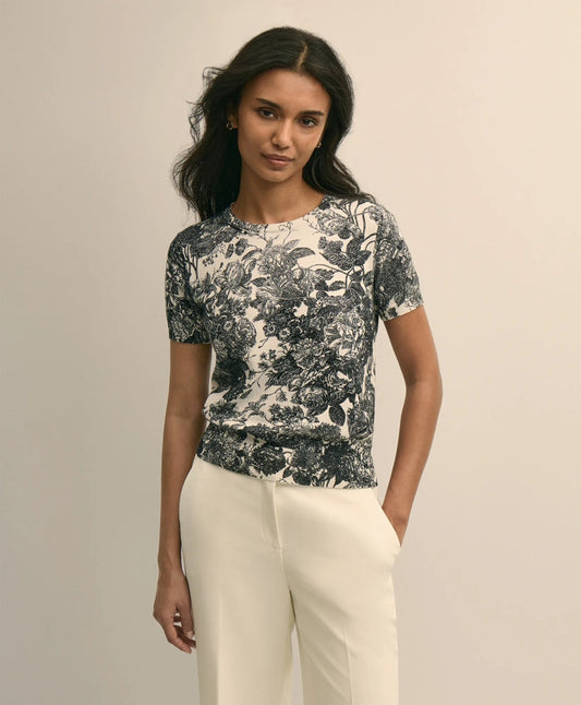 Floral Print Cotton Shell | Brooks Brothers for sale