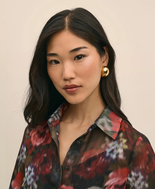 Floral Print Sheer Blouse with Camisole | Brooks Brothers sale