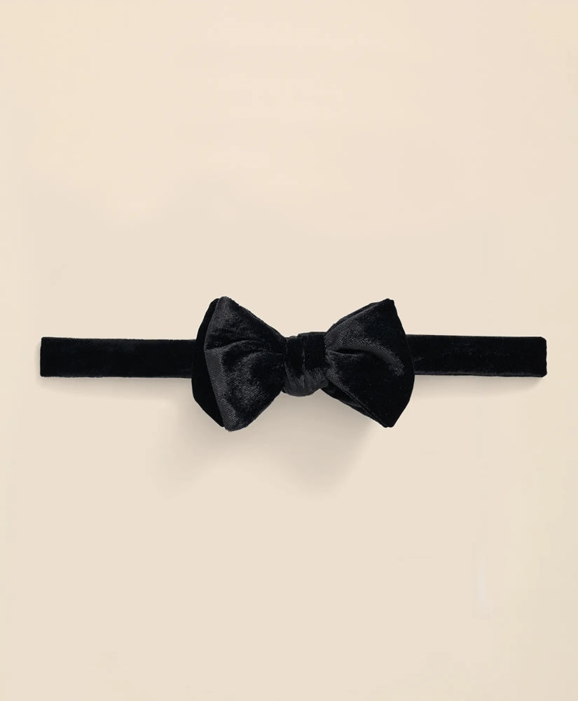 Formal Silk Blend Velvet Bow Tie | Brooks Brothers cheap - US 2049