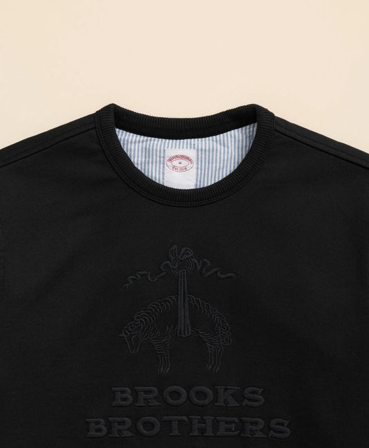 French Terry Emblem Sweatshirt | Brooks Brothers for sale