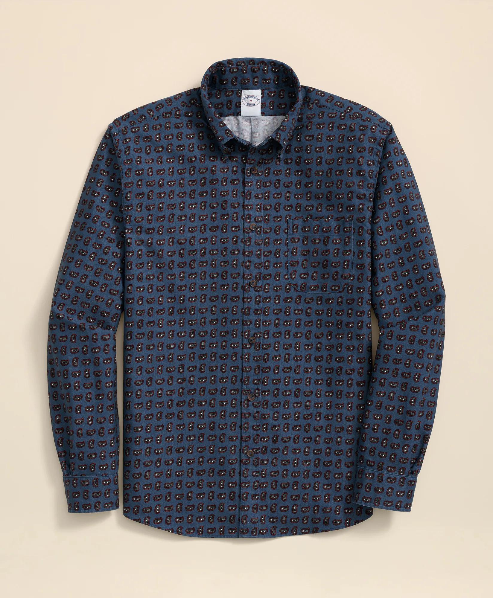 Friday Shirt, Oxford Paisley | Brooks Brothers sale