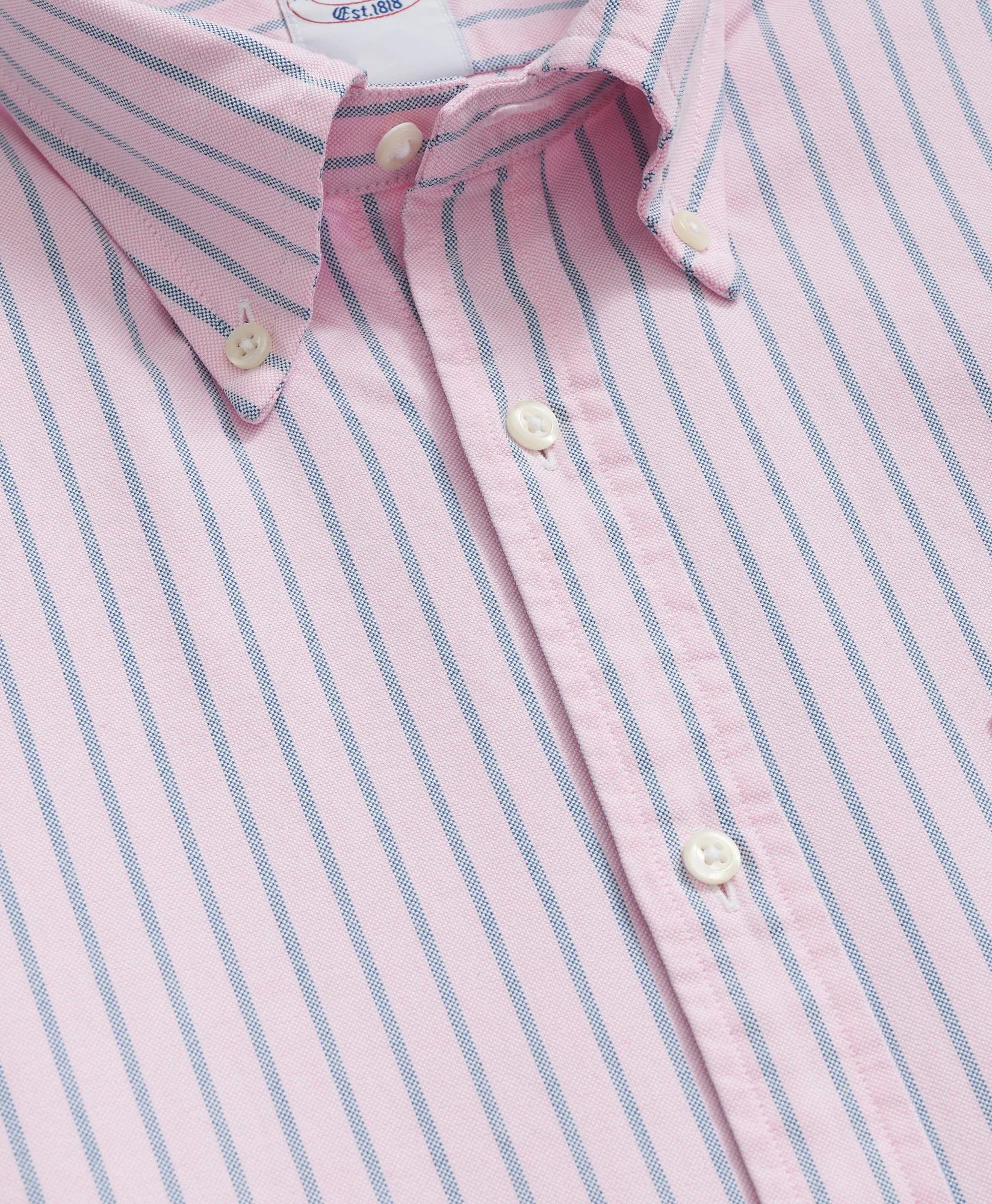 Friday Shirt, Oxford Ribbon Stripe | Brooks Brothers online shop