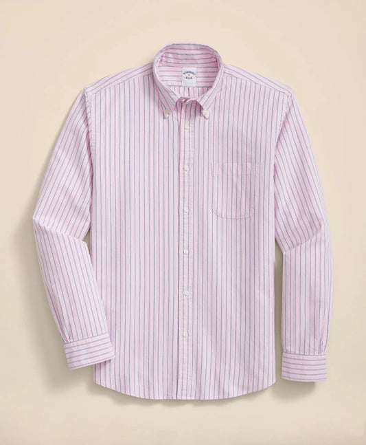 Friday Shirt, Oxford Ribbon Stripe | Brooks Brothers online shop
