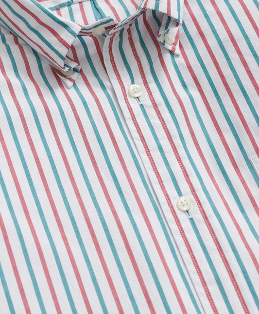 Friday Shirt, Poplin Holiday Stripe | Brooks Brothers discount
