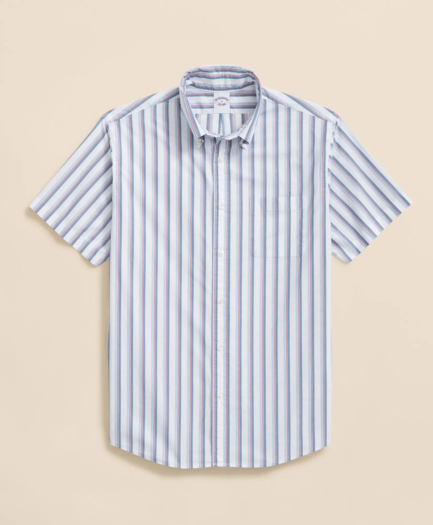 Friday Shirt, Poplin Short-Sleeve Ribbon Stripe | Brooks Brothers for sale