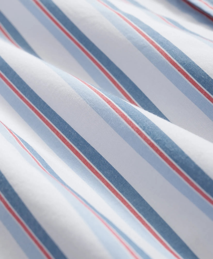 Friday Shirt, Poplin Short-Sleeve Ribbon Stripe | Brooks Brothers for sale