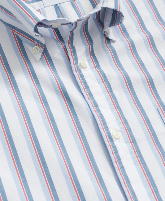 Friday Shirt, Poplin Short-Sleeve Ribbon Stripe | Brooks Brothers for sale