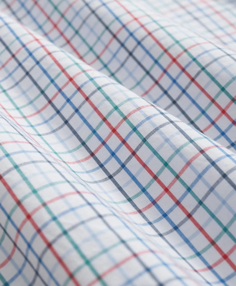 Friday Shirt, Poplin Short-Sleeve Tattersall | Brooks Brothers cheap