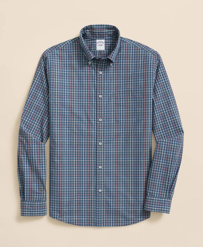 Friday Shirt, Poplin Windowpane | Brooks Brothers on sale