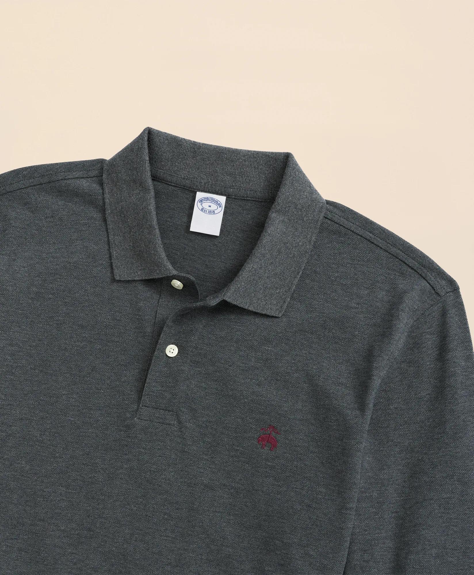 Golden Fleece® Stretch Supima® Long-Sleeve Polo Shirt | Brooks Brothers sale