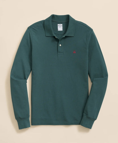 Golden Fleece® Stretch Supima® Long-Sleeve Polo Shirt | Brooks Brothers cheap - US 1378