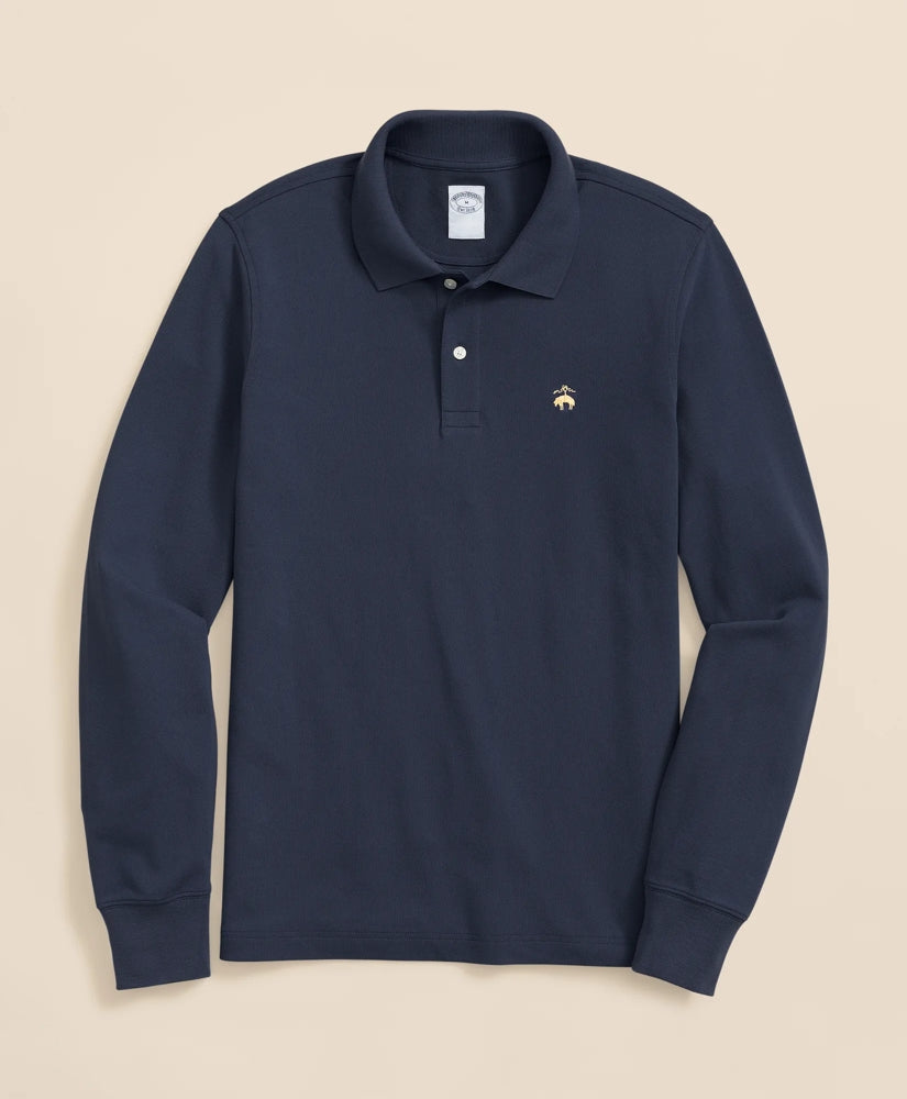 Golden Fleece® Stretch Supima® Long-Sleeve Polo Shirt | Brooks Brothers for sale - US 6752