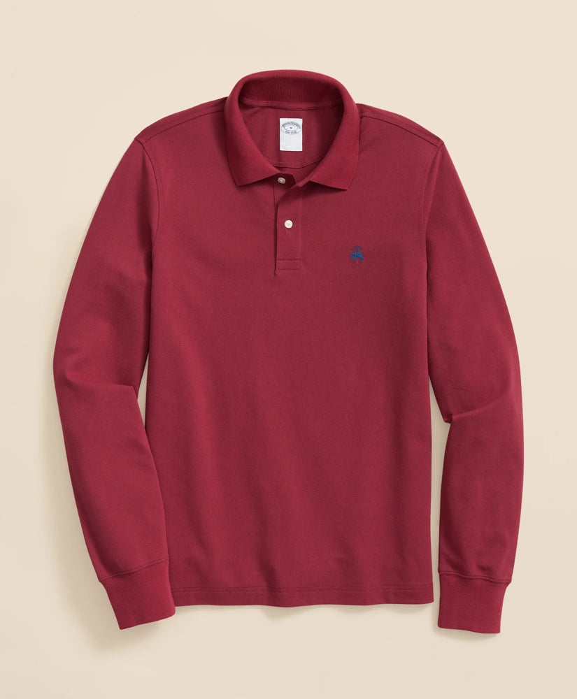 Golden Fleece® Stretch Supima® Long-Sleeve Polo Shirt | Brooks Brothers sale - US 9341