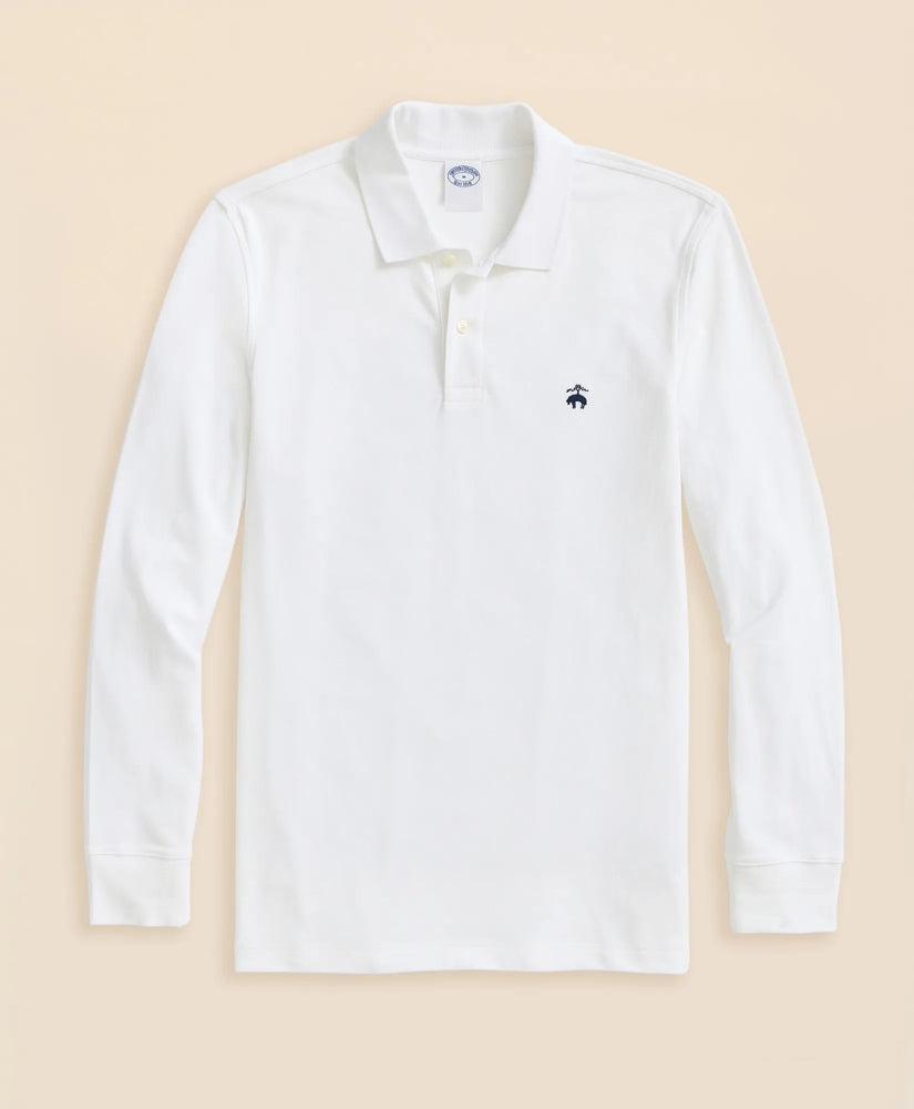 Golden Fleece® Stretch Supima® Long-Sleeve Polo Shirt | Brooks Brothers for sale - US 6752
