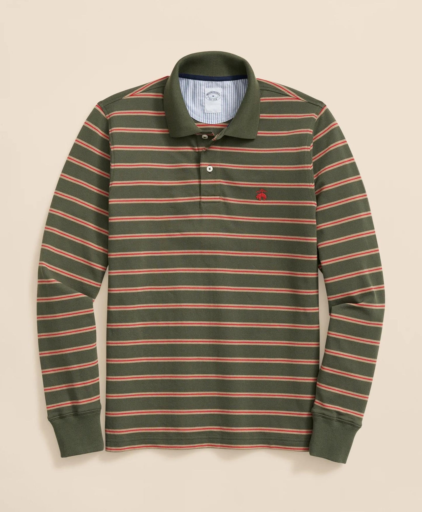Golden Fleece® Stretch Supima® Long-Sleeve Striped Polo Shirt | Brooks Brothers sale