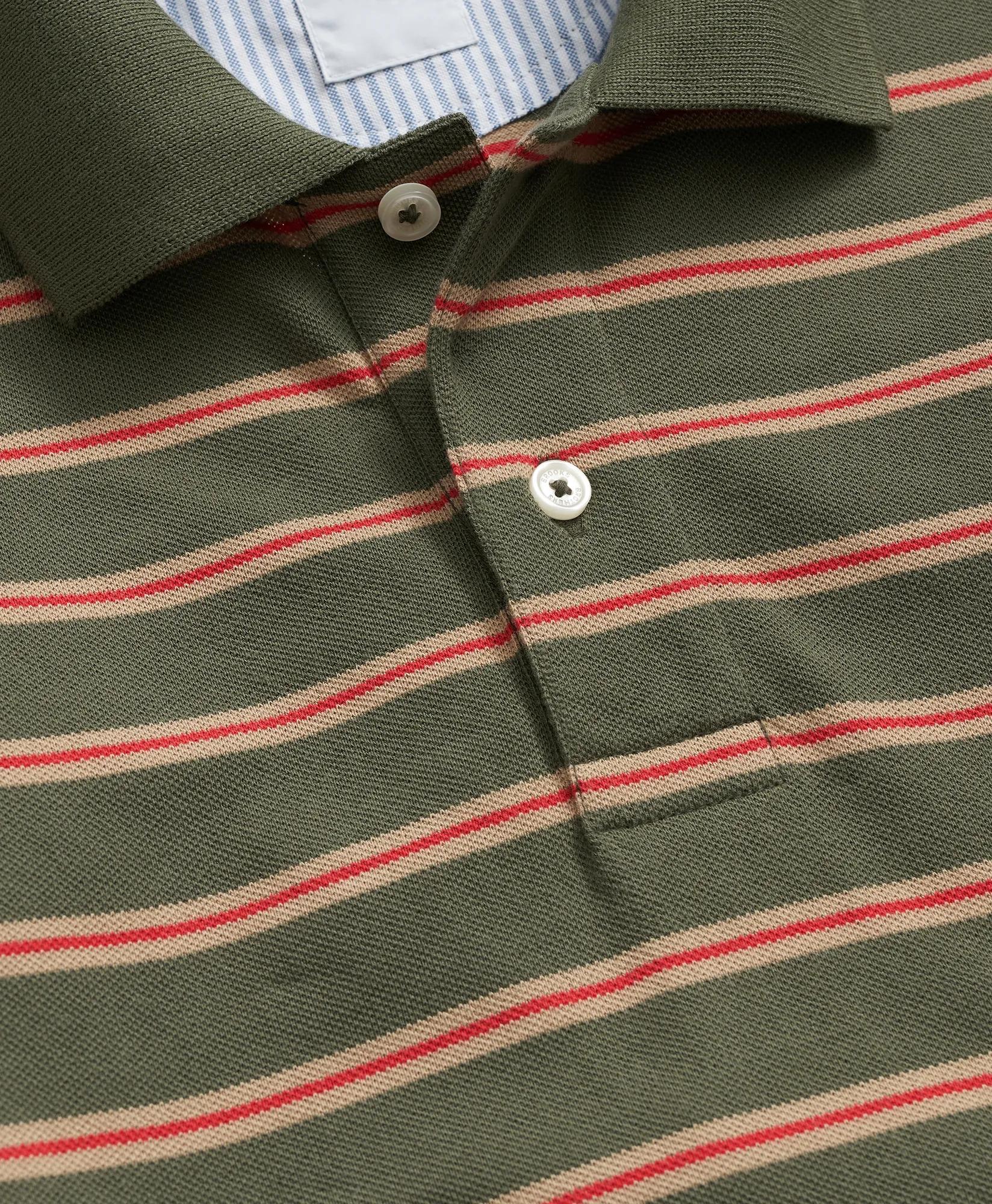 Golden Fleece® Stretch Supima® Long-Sleeve Striped Polo Shirt | Brooks Brothers sale