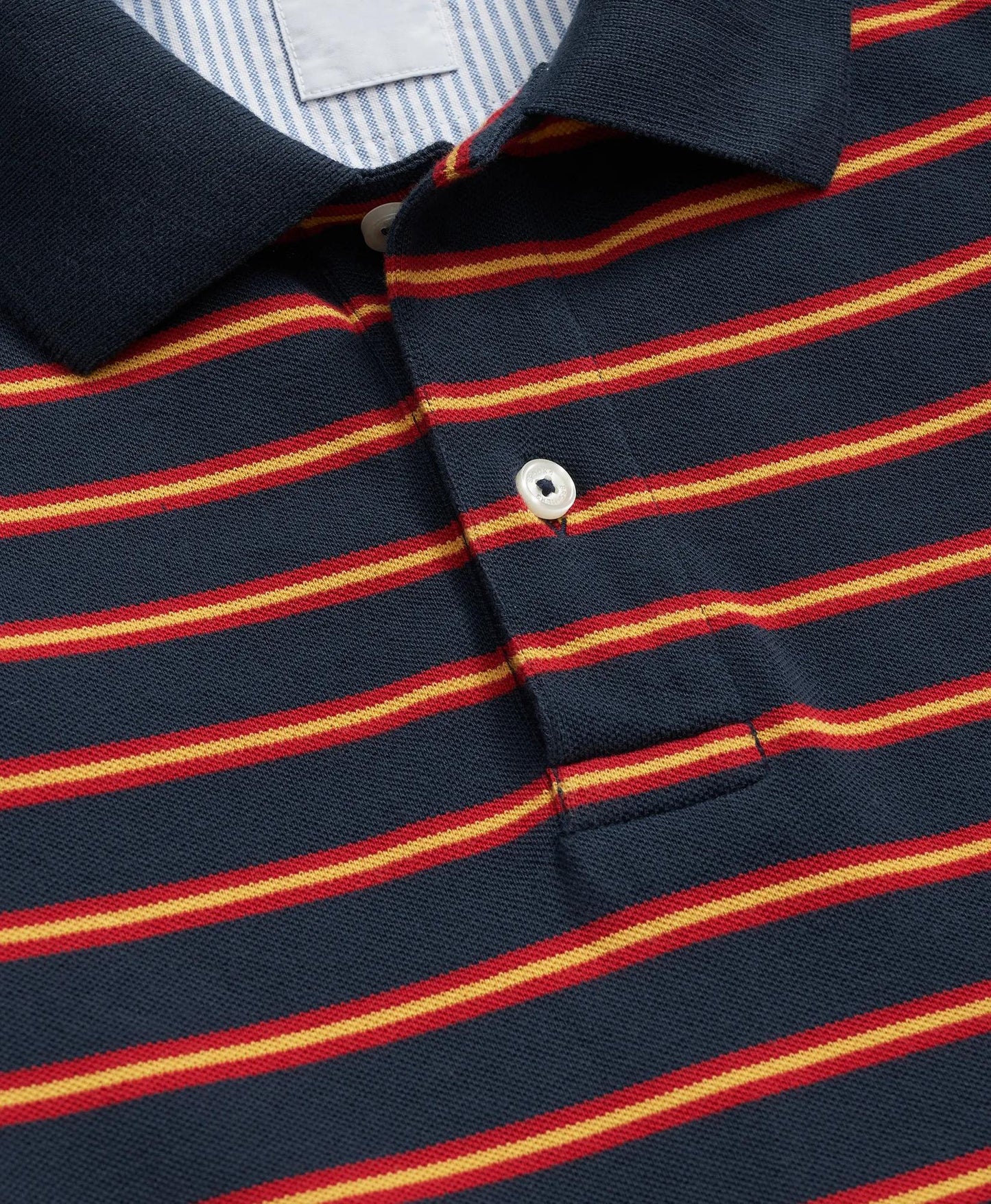 Golden Fleece® Stretch Supima® Long-Sleeve Striped Polo Shirt | Brooks Brothers online