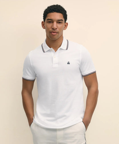 Golden Fleece® Supima® Tipped Polo Shirt | Brooks Brothers on sale