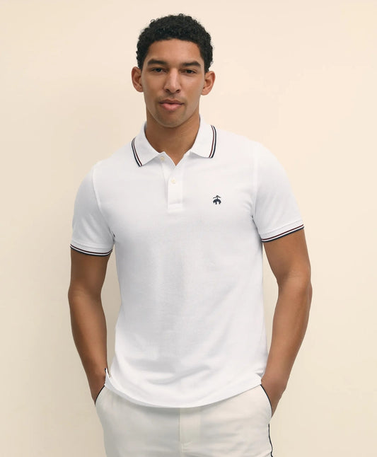 Golden Fleece® Supima® Tipped Polo Shirt | Brooks Brothers on sale