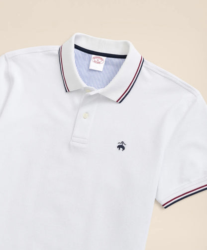 Golden Fleece® Supima® Tipped Polo Shirt | Brooks Brothers on sale