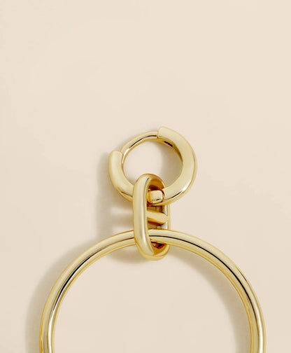 Gold-Toned Mariner Link Drop Hoop Earrings | Brooks Brothers for sale