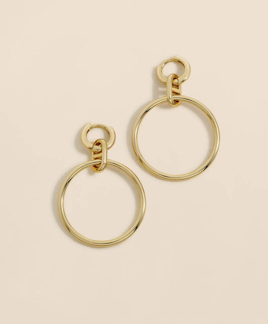Gold-Toned Mariner Link Drop Hoop Earrings | Brooks Brothers for sale