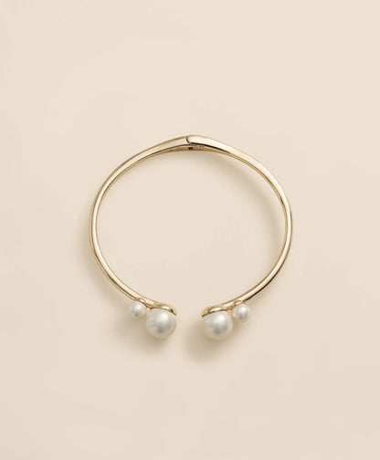 Gold-Tone Faux-Pearl Bangle | Brooks Brothers online shop