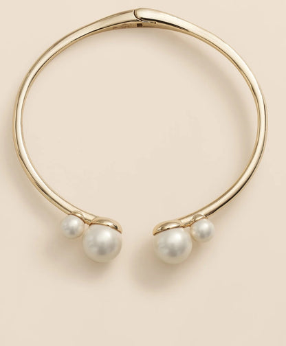 Gold-Tone Faux-Pearl Bangle | Brooks Brothers online shop