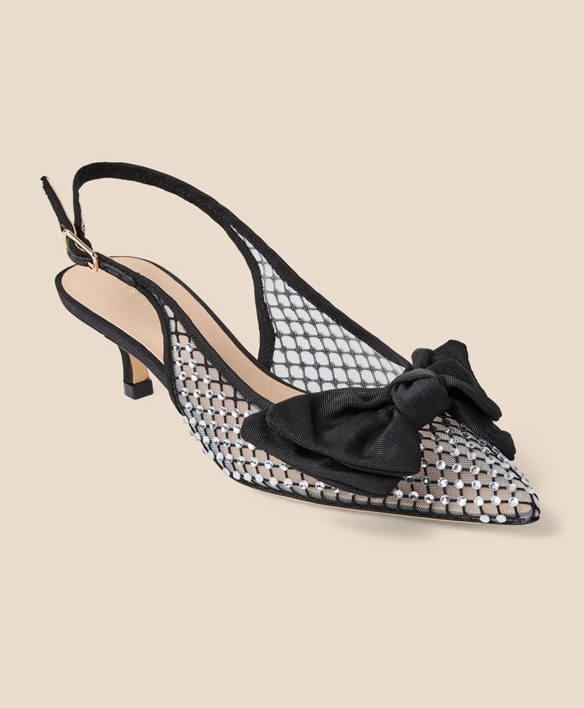 Jack Rogers Debra Jeweled Kitten Heel Slingbacks | Brooks Brothers discount