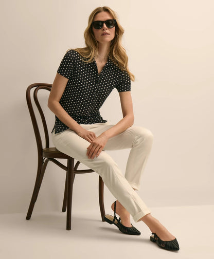 Jersey Dot-Print Polo Shirt | Brooks Brothers online