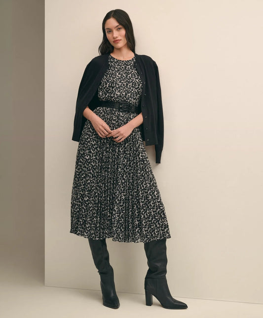 Leaf Motif Jacquard Dress | Brooks Brothers on sale