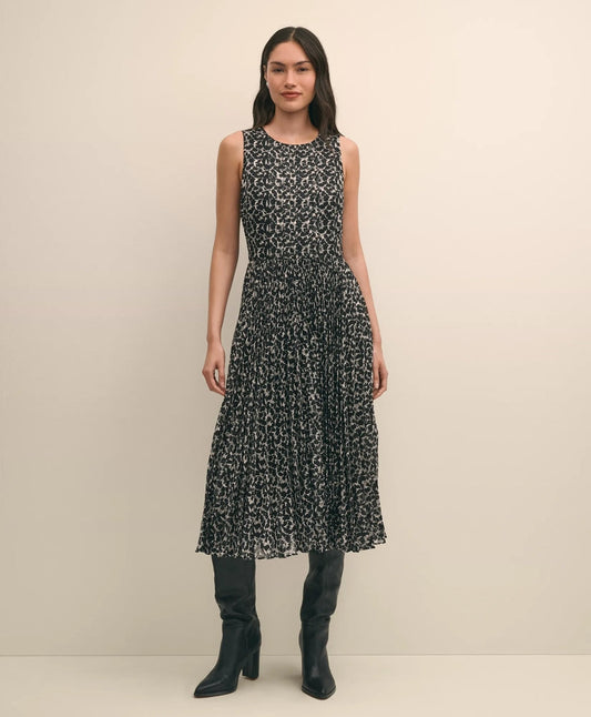 Leaf Motif Jacquard Dress | Brooks Brothers on sale