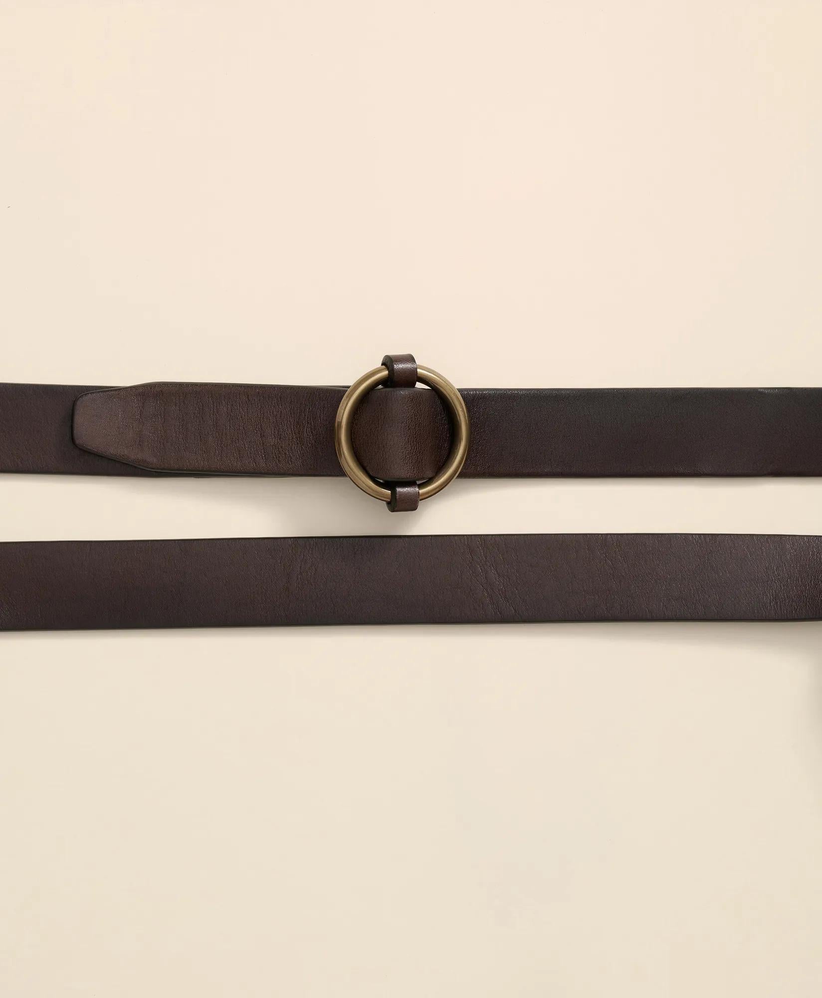 Leather Round Buckle Belt | Brooks Brothers online