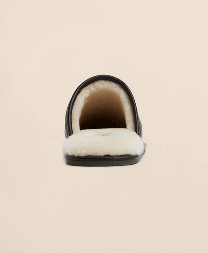 Leather Shearling Slippers | Brooks Brothers online