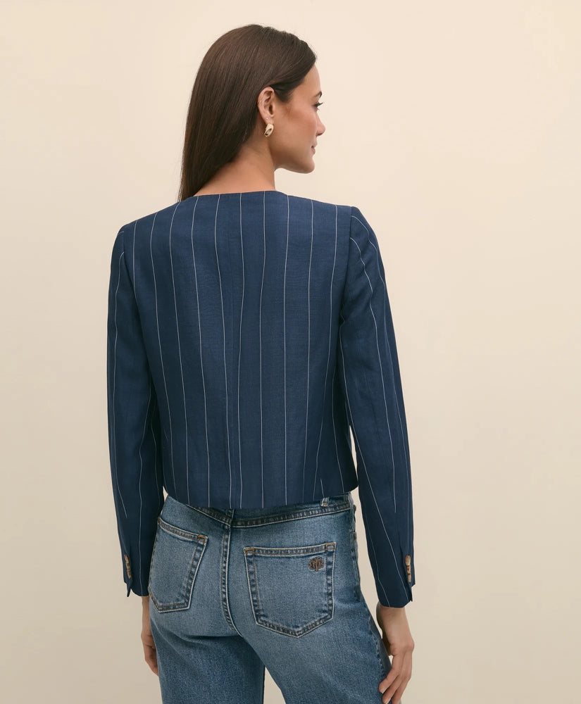 Lyocell-Blend Stripe Jacket | Brooks Brothers cheap